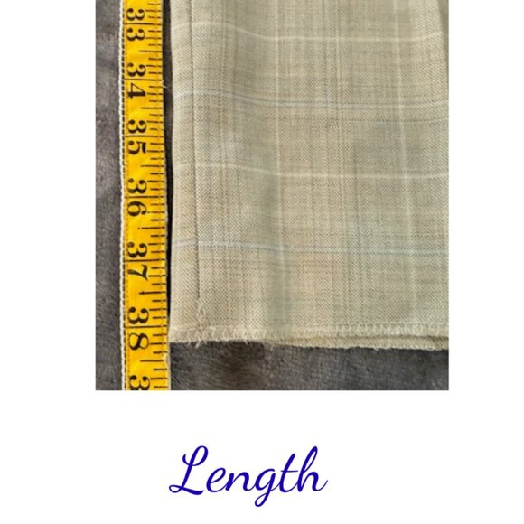 Bachrach Men’s 100% Wool Dress Pants 34W NWT Unfinished Hem - Picture 9 of 10